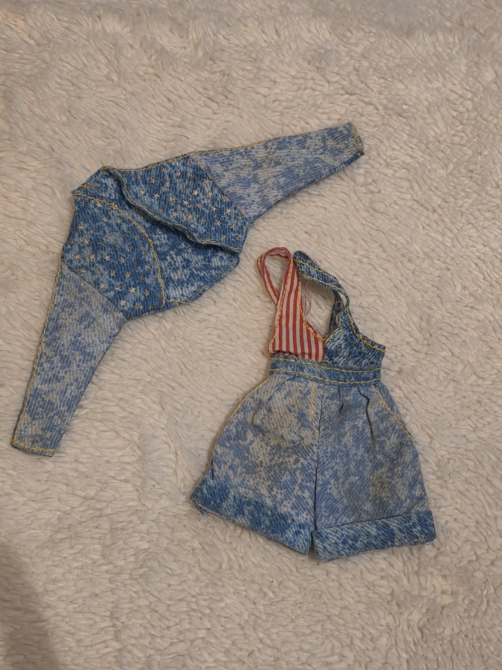 Vintage 1990 All American Kira Acid Wash Outfit Barbie